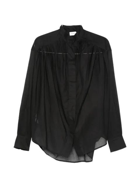 Rania gathered semi-sheer blouse by THE ANDAMANE