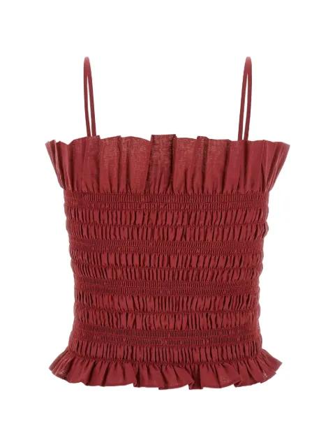 Suri smocked ruffled top by THE ANDAMANE
