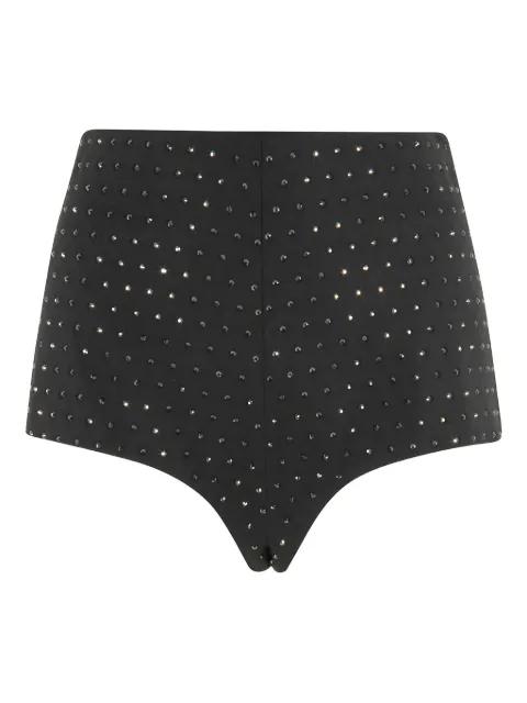 Tami rhinestone-embellished shorts by THE ANDAMANE