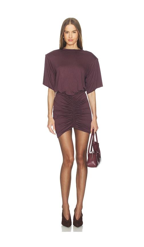 The Andamane Lennox T-shirt Mini Dress in Purple by THE ANDAMANE