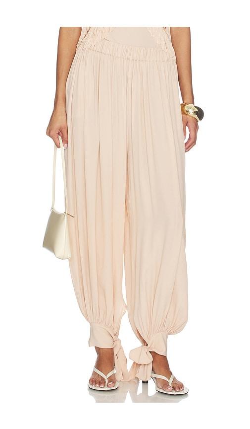 The Andamane Noor Tied Up Maxi Pants in Peach by THE ANDAMANE