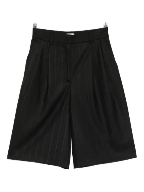 Xiana pleated pinstripe shorts by THE ANDAMANE