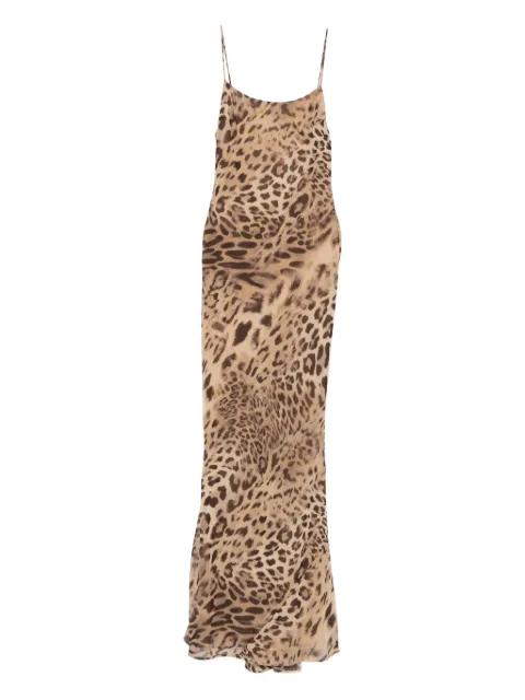 animal-print slip dress by THE ANDAMANE