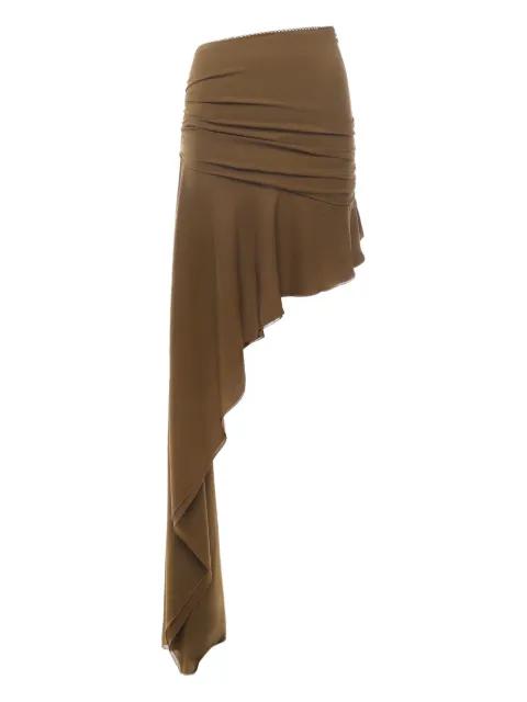 asymmetric draped skirt by THE ANDAMANE