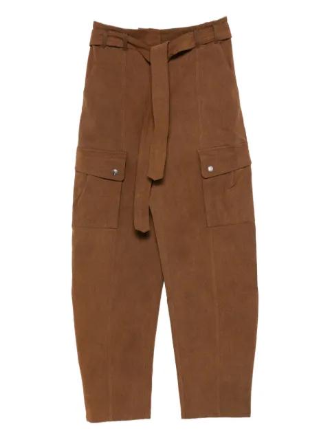 belted cargo trousers by THE ANDAMANE