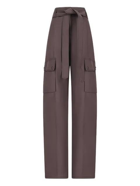 belted cargo trousers by THE ANDAMANE