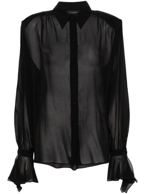 chiffon silk shirt by THE ANDAMANE