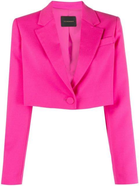 cropped single-breasted blazer by THE ANDAMANE