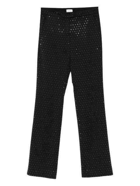 crystal-embellished trousers by THE ANDAMANE