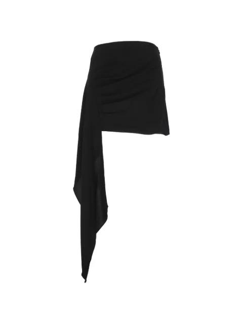 draped ruched mini skirt by THE ANDAMANE
