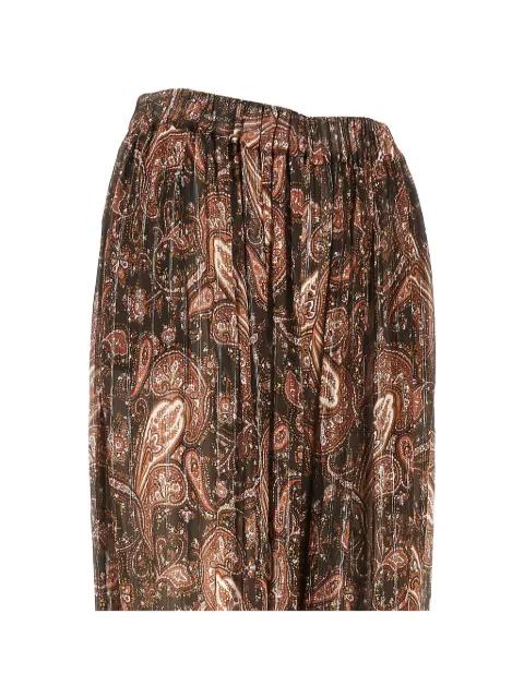 paisley-print pleated trousers by THE ANDAMANE