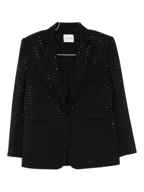 single-breasted crystal-embellished blazer by THE ANDAMANE