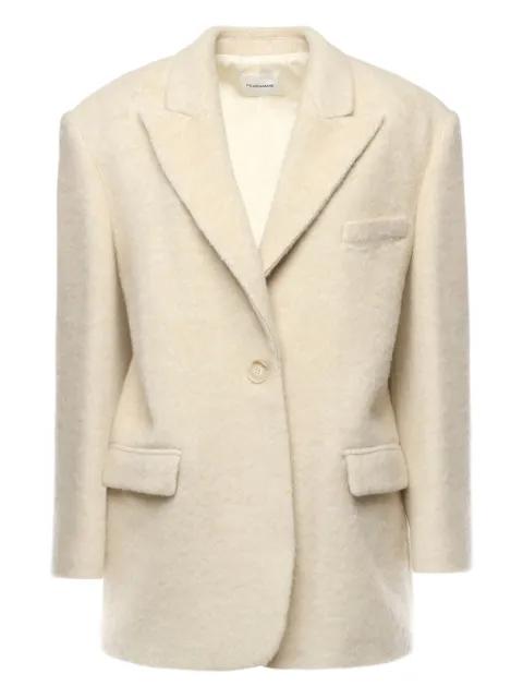 single-button wool blazer by THE ANDAMANE