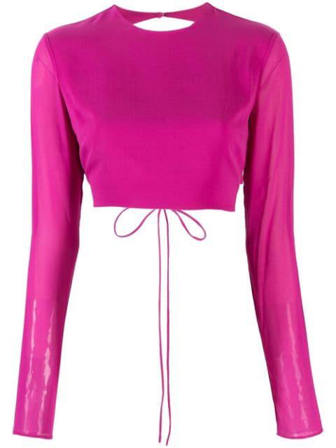 waist tie-fastening top by THE ANDAMANE