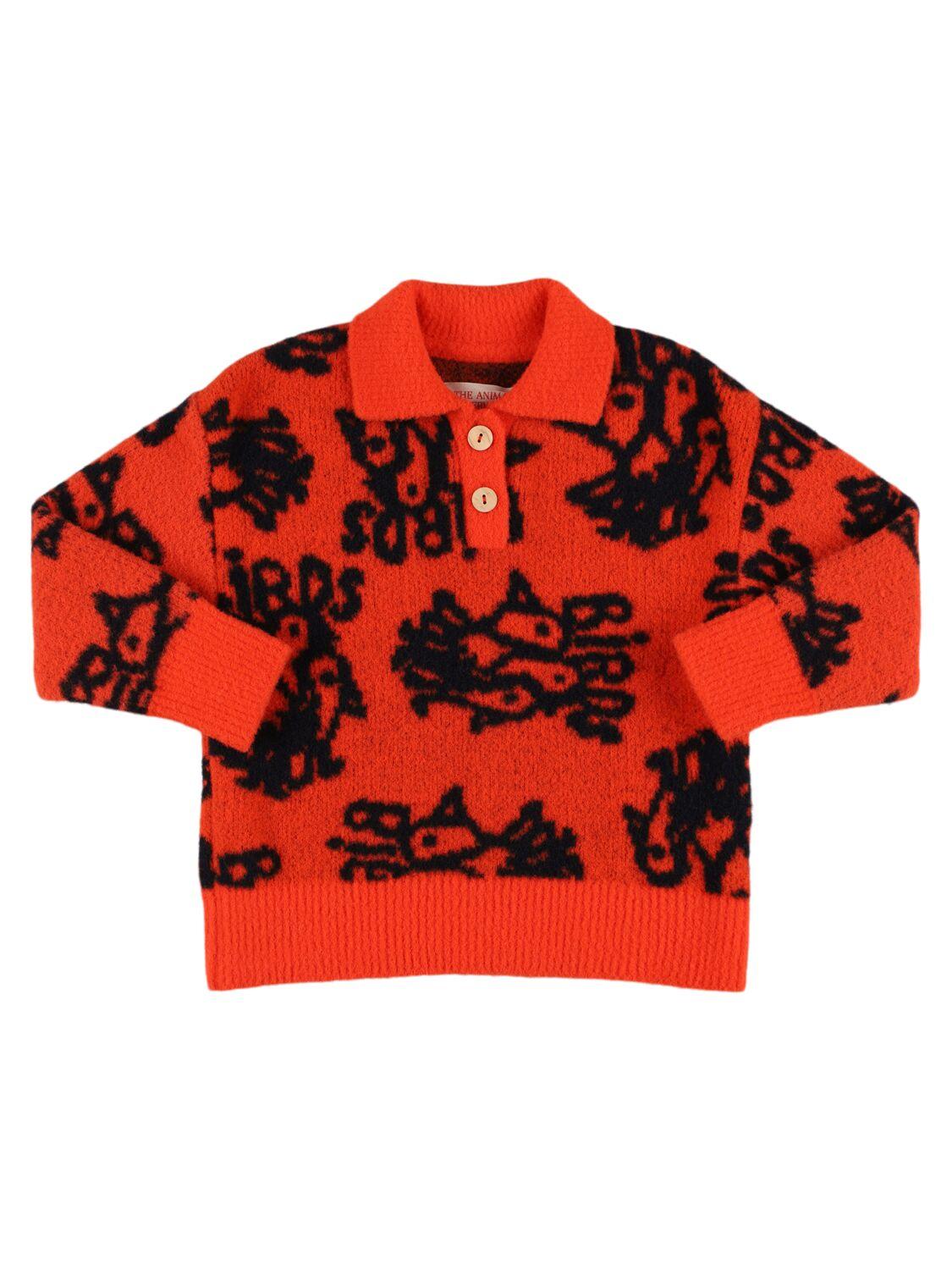 Raven Poly Knit Polo Sweater by THE ANIMALS OBSERVATORY