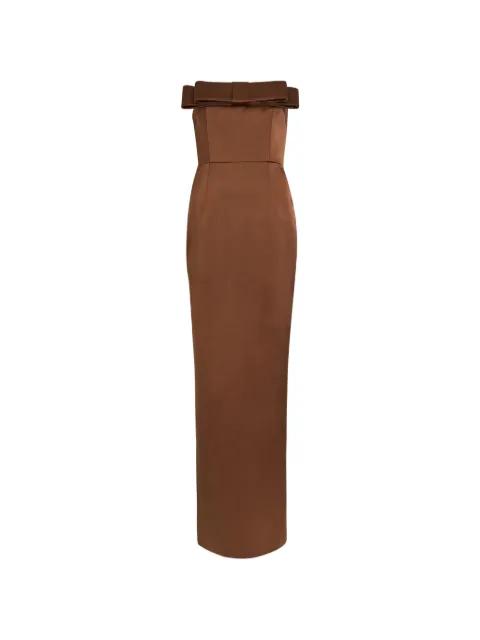 Sisu bow bandeau maxi dress by THE ARRIVALS