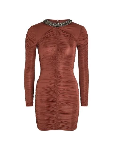 long-sleeve embellished mini dress by THE ARRIVALS