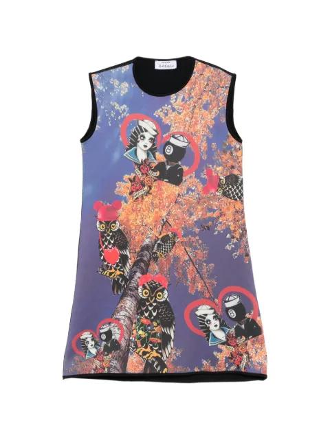 Autumn printed mini dress by THE ARTISTYLIST