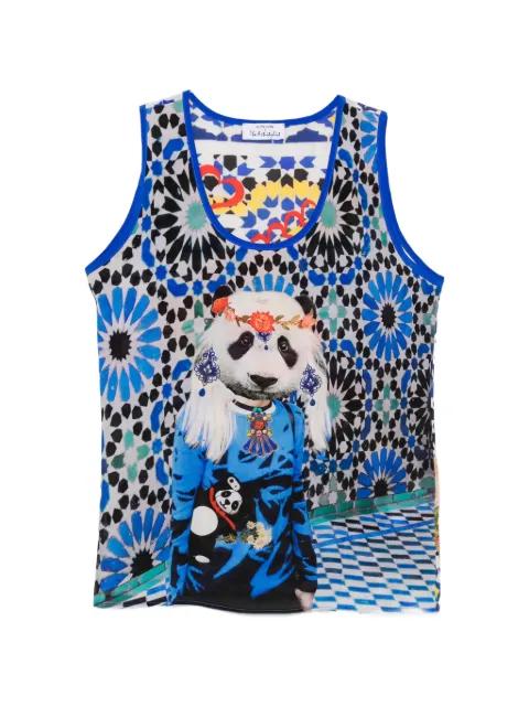 Panda-printed tank top by THE ARTISTYLIST