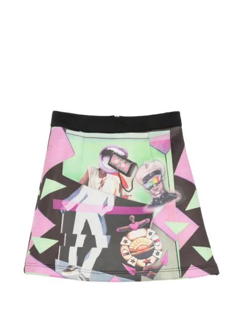 Popstar graphic-print  skirt by THE ARTISTYLIST