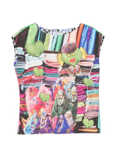 Scuba graphic-print top by THE ARTISTYLIST