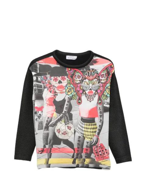 Skull graphic-print sweatshirt by THE ARTISTYLIST