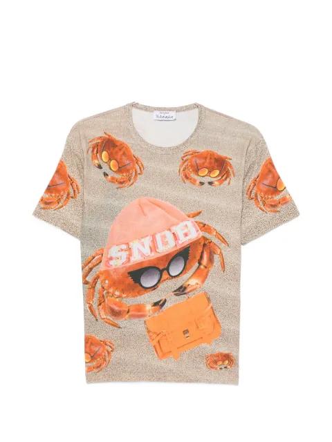 Snow Crabs crab-print T-shirt by THE ARTISTYLIST