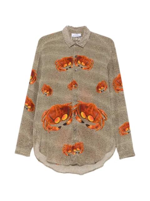crab-print shirt by THE ARTISTYLIST