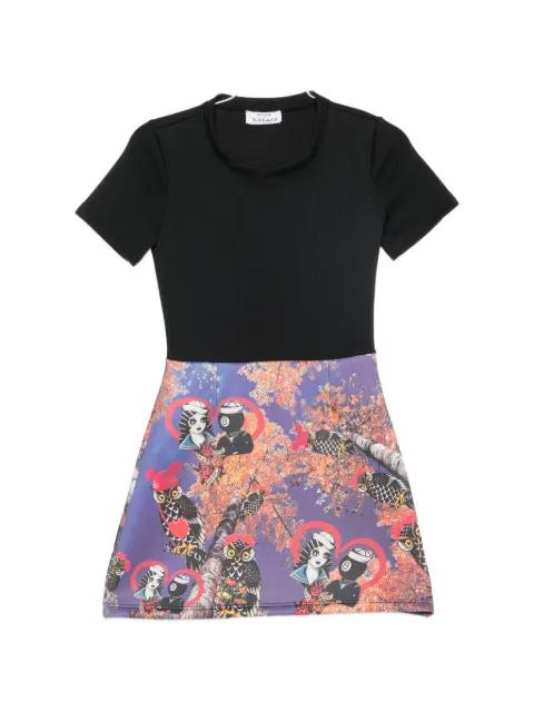 graphic-print A-line mini dress by THE ARTISTYLIST