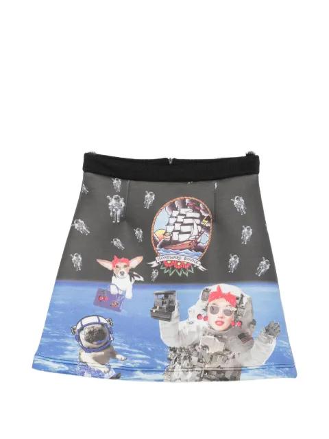graphic-print A-line skirt by THE ARTISTYLIST
