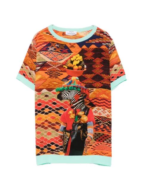 graphic-print T-shirt by THE ARTISTYLIST