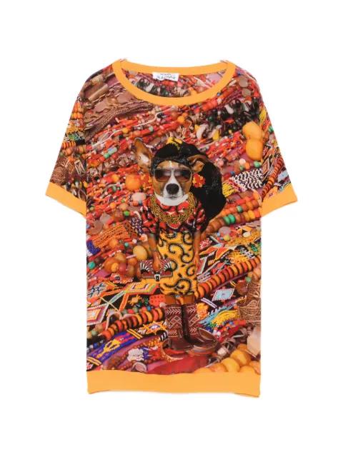 graphic-print T-shirt by THE ARTISTYLIST