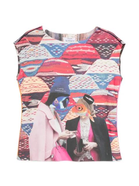 graphic-print T-shirt by THE ARTISTYLIST
