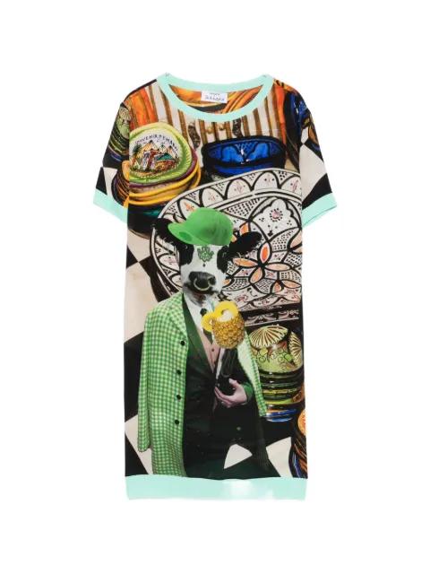graphic-print T-shirt dress by THE ARTISTYLIST