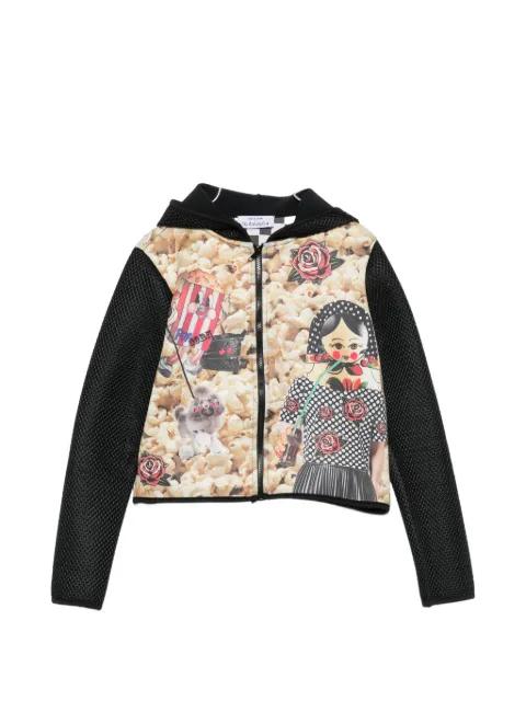 graphic-print hoodie by THE ARTISTYLIST