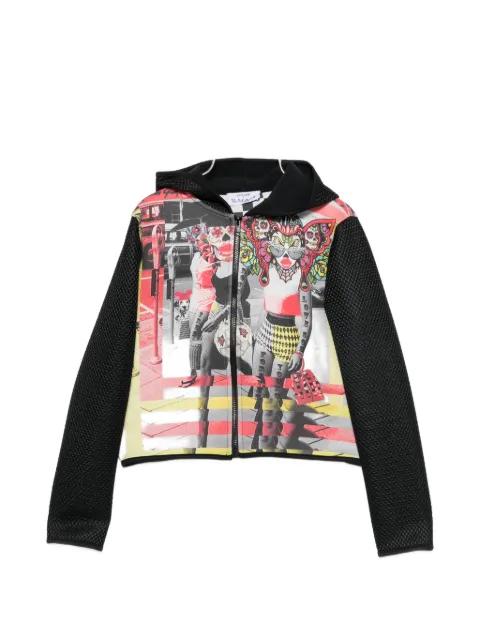 graphic-print hoodie by THE ARTISTYLIST