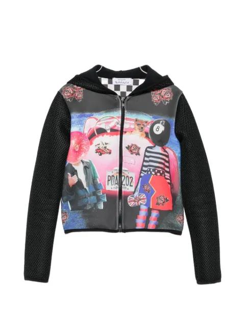 graphic-print hoodie by THE ARTISTYLIST