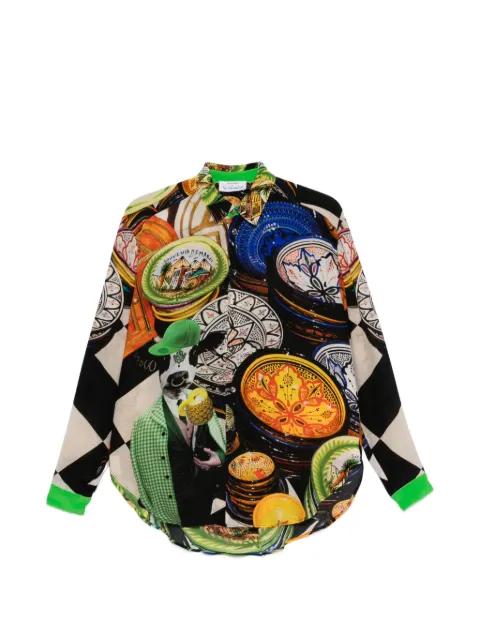 graphic-print long-sleeve shirt by THE ARTISTYLIST