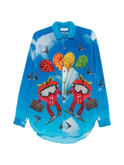 graphic-print long-sleeve shirt by THE ARTISTYLIST