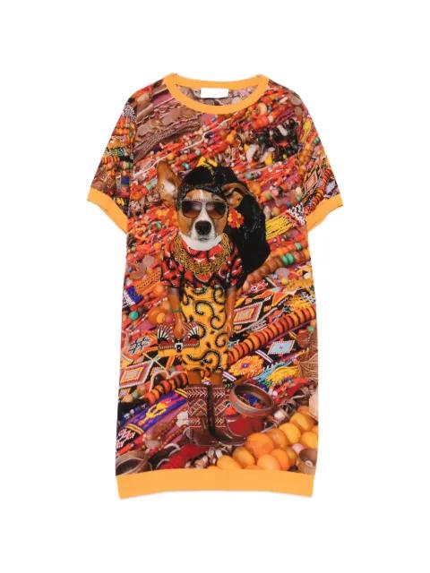 graphic-print mini dress by THE ARTISTYLIST