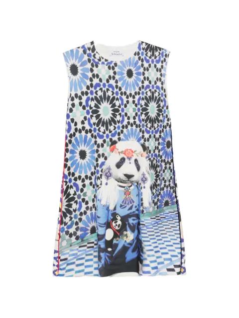 graphic-print sleeveless mini dress by THE ARTISTYLIST