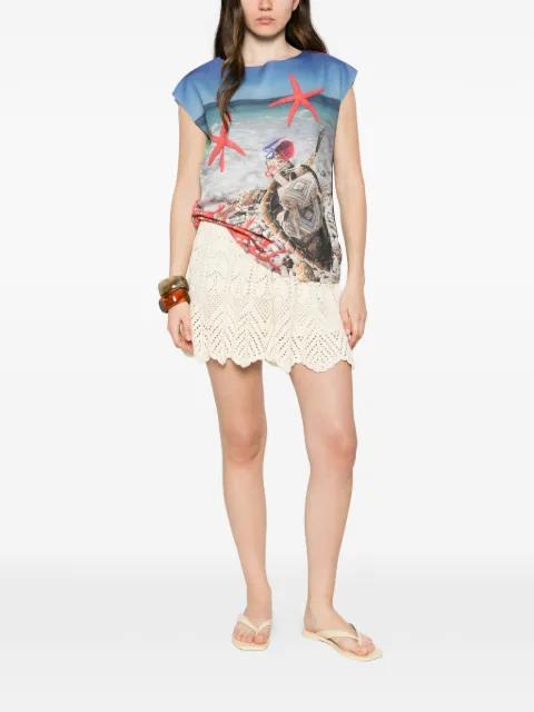 graphic-print sleeveless tank top by THE ARTISTYLIST