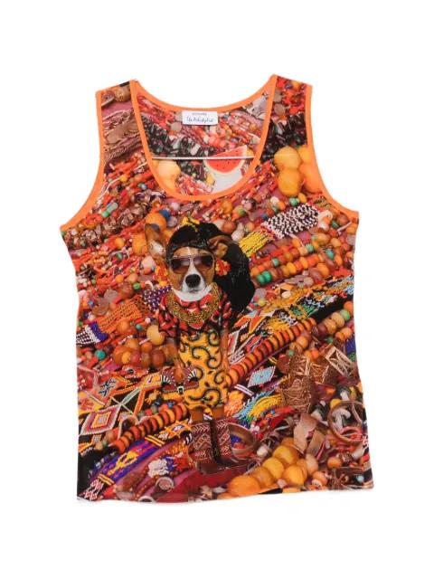 graphic-print sleeveless top by THE ARTISTYLIST