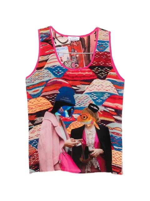 graphic-print sleeveless top by THE ARTISTYLIST