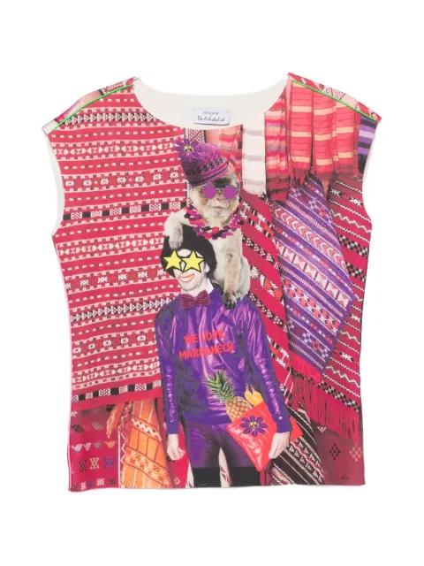 graphic-print sleeveless top by THE ARTISTYLIST