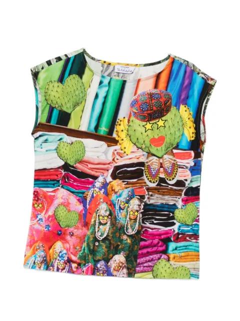 graphic-print sleeveless vest by THE ARTISTYLIST