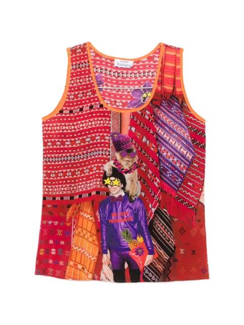 graphic-print tank top by THE ARTISTYLIST
