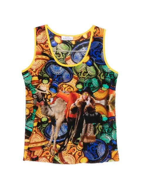 graphic-print tank top by THE ARTISTYLIST