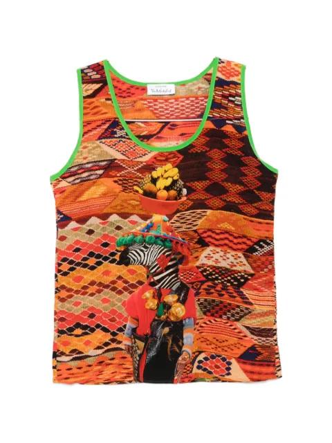 graphic-print tank top by THE ARTISTYLIST