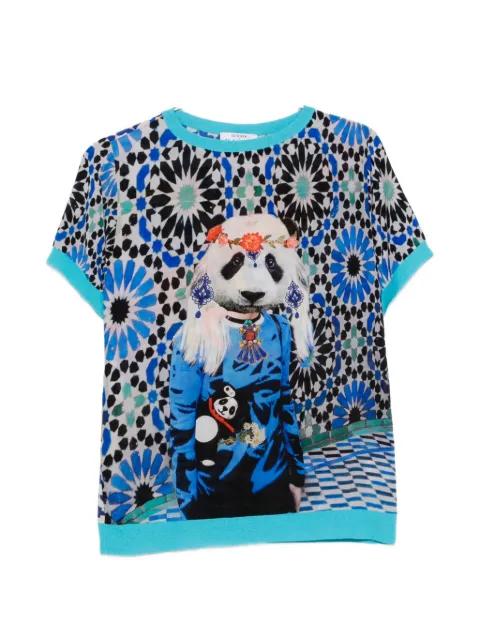 panda-print T-shirt by THE ARTISTYLIST